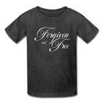 Forgiven & Free - Kids' T-Shirt - heather black