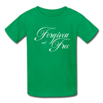 Forgiven & Free - Kids' T-Shirt - kelly green