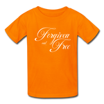 Forgiven & Free - Kids' T-Shirt - orange