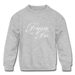 Forgiven & Free - Kids' Crewneck Sweatshirt - heather gray
