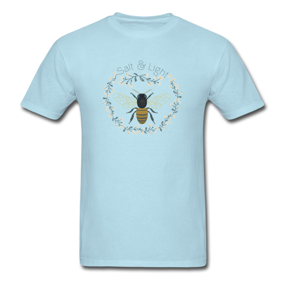 Bee Salt & Light - Unisex Classic T-Shirt - powder blue