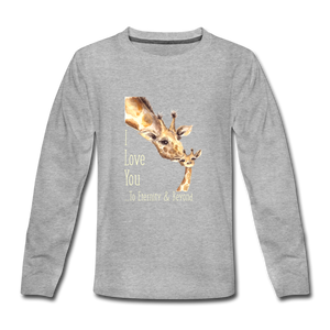 Eternity & Beyond - Kids' Premium Long Sleeve T-Shirt - heather gray