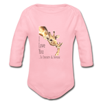 Eternity & Beyond - Organic Long Sleeve Baby Bodysuit - light pink