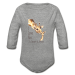 Eternity & Beyond - Organic Long Sleeve Baby Bodysuit - heather gray