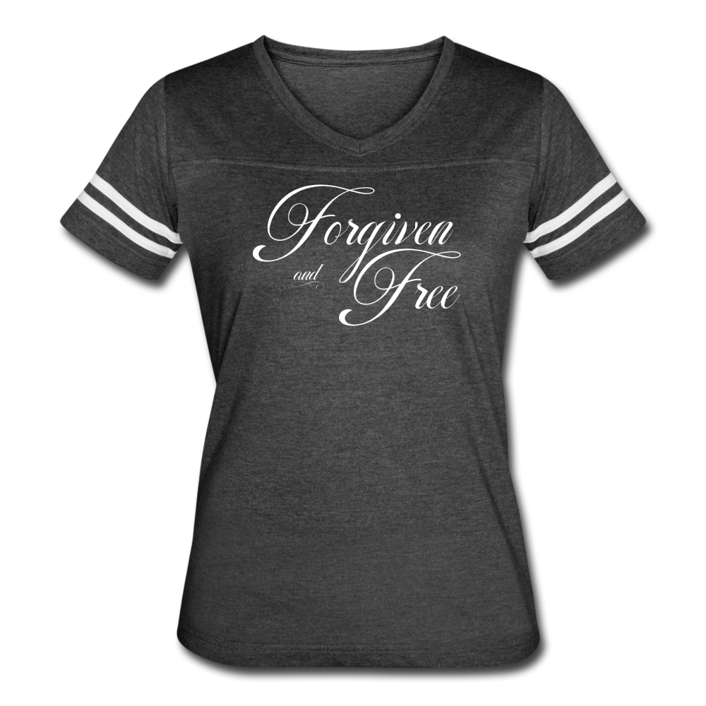Forgiven & Free - Women’s Vintage Sport T-Shirt - vintage smoke/white