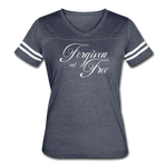 Forgiven & Free - Women’s Vintage Sport T-Shirt - vintage navy/white