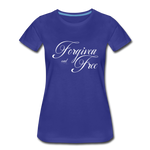 Forgiven & Free - Women’s Premium T-Shirt - royal blue