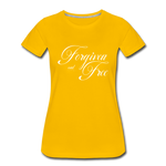 Forgiven & Free - Women’s Premium T-Shirt - sun yellow