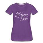 Forgiven & Free - Women’s Premium T-Shirt - purple