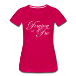 Forgiven & Free - Women’s Premium T-Shirt - dark pink