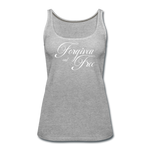 Forgiven & Free - Women’s Premium Tank Top - heather gray