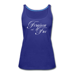 Forgiven & Free - Women’s Premium Tank Top - royal blue