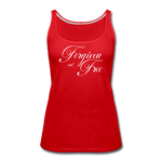 Forgiven & Free - Women’s Premium Tank Top - red