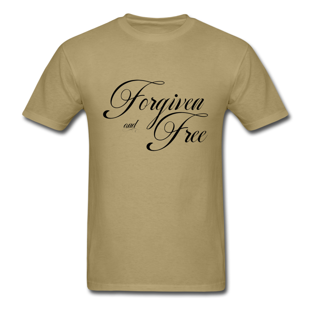 Forgiven & Free - Unisex Classic T-Shirt - khaki