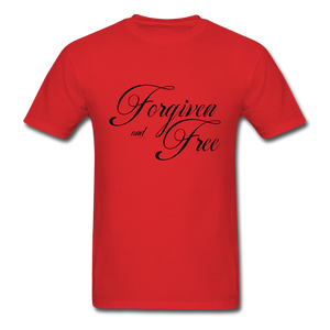 Forgiven & Free - Unisex Classic T-Shirt - red