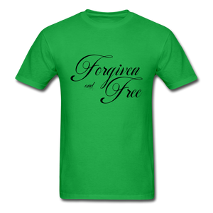 Forgiven & Free - Unisex Classic T-Shirt - bright green