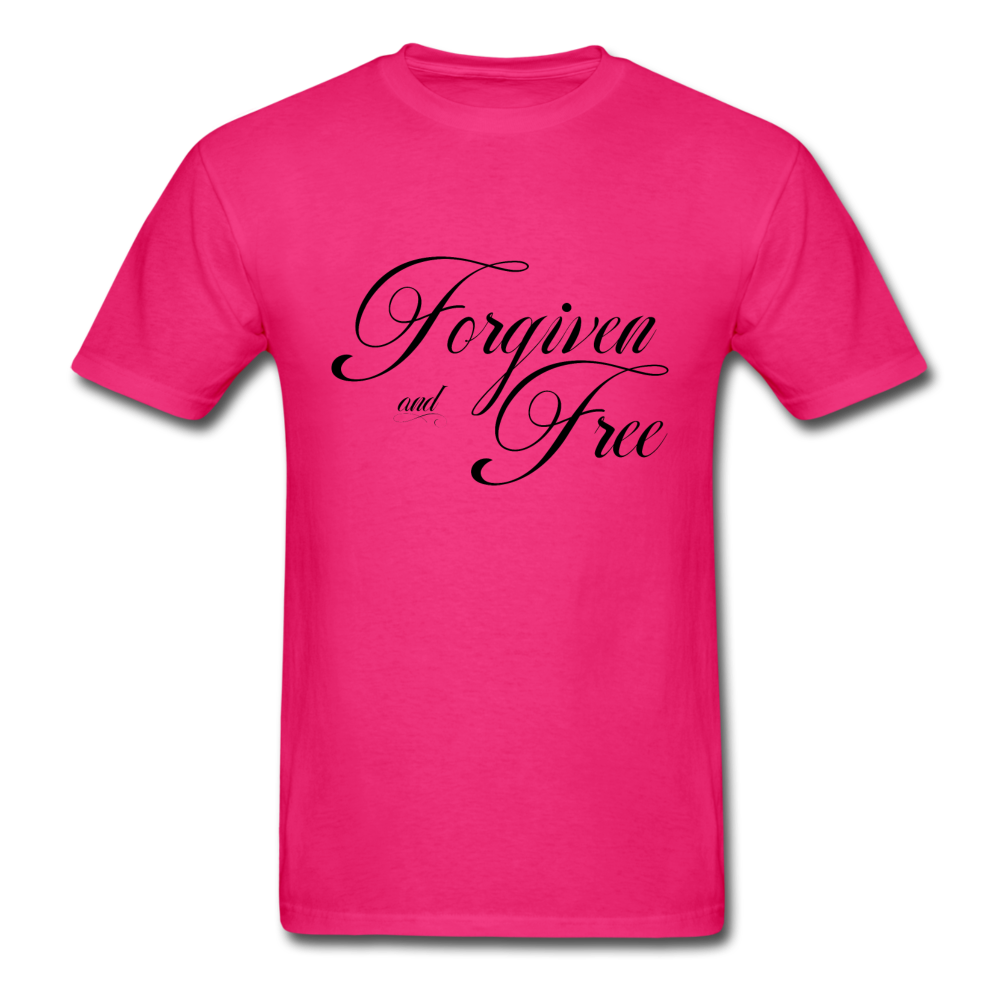 Forgiven & Free - Unisex Classic T-Shirt - fuchsia