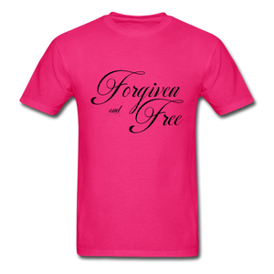 Forgiven & Free - Unisex Classic T-Shirt - fuchsia
