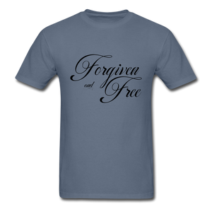 Forgiven & Free - Unisex Classic T-Shirt - denim