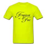 Forgiven & Free - Unisex Classic T-Shirt - safety green