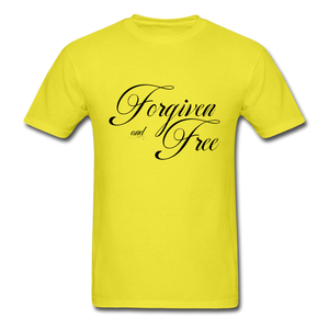 Forgiven & Free - Unisex Classic T-Shirt - yellow