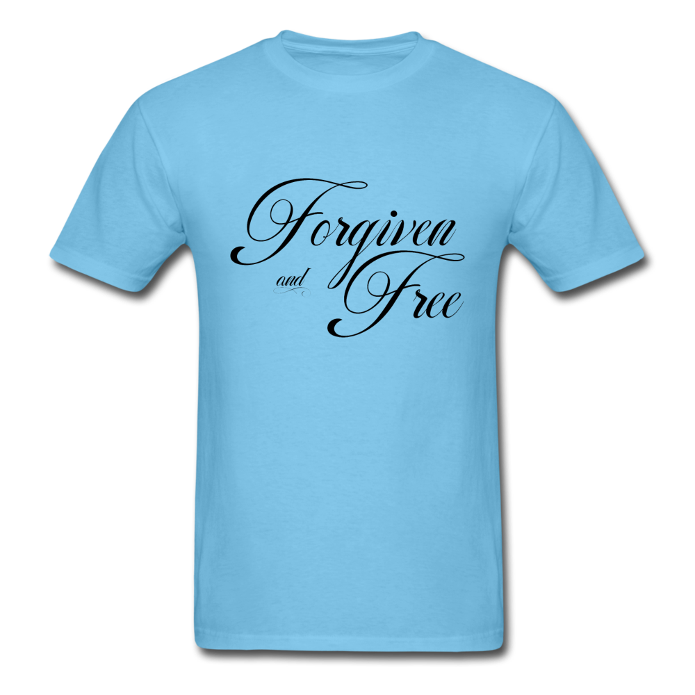 Forgiven & Free - Unisex Classic T-Shirt - aquatic blue