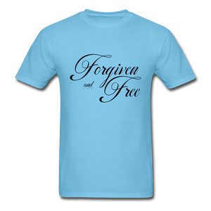 Forgiven & Free - Unisex Classic T-Shirt - aquatic blue