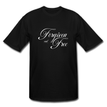 Forgiven & Free - Men's Tall T-Shirt - black