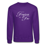 Forgiven & Free - Crewneck Sweatshirt - purple
