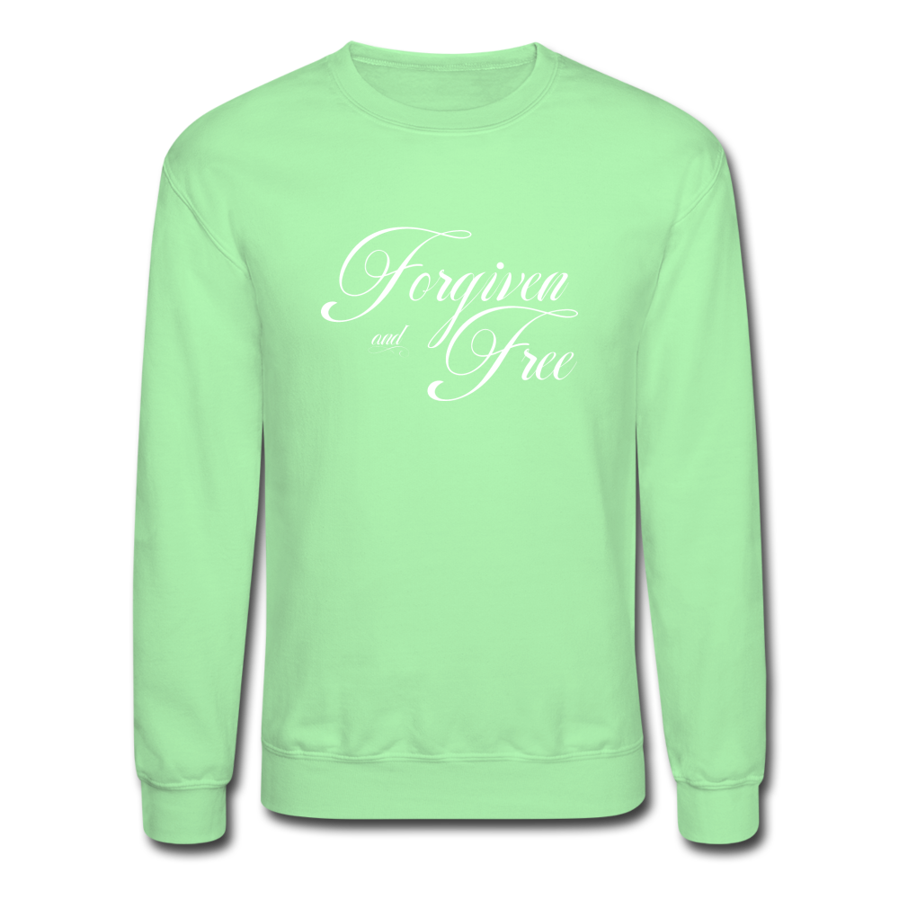 Forgiven & Free - Crewneck Sweatshirt - lime