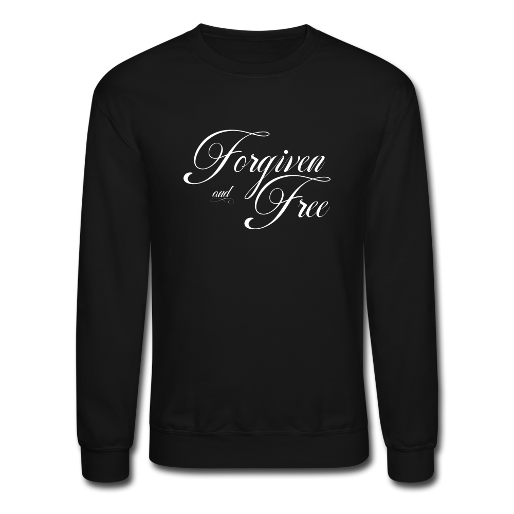 Forgiven & Free - Crewneck Sweatshirt - black