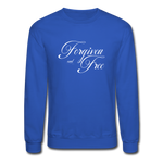 Forgiven & Free - Crewneck Sweatshirt - royal blue