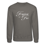 Forgiven & Free - Crewneck Sweatshirt - asphalt gray