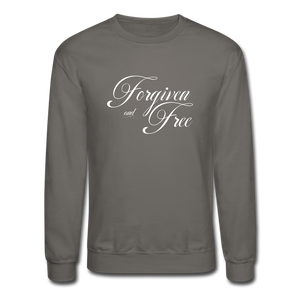 Forgiven & Free - Crewneck Sweatshirt - asphalt gray