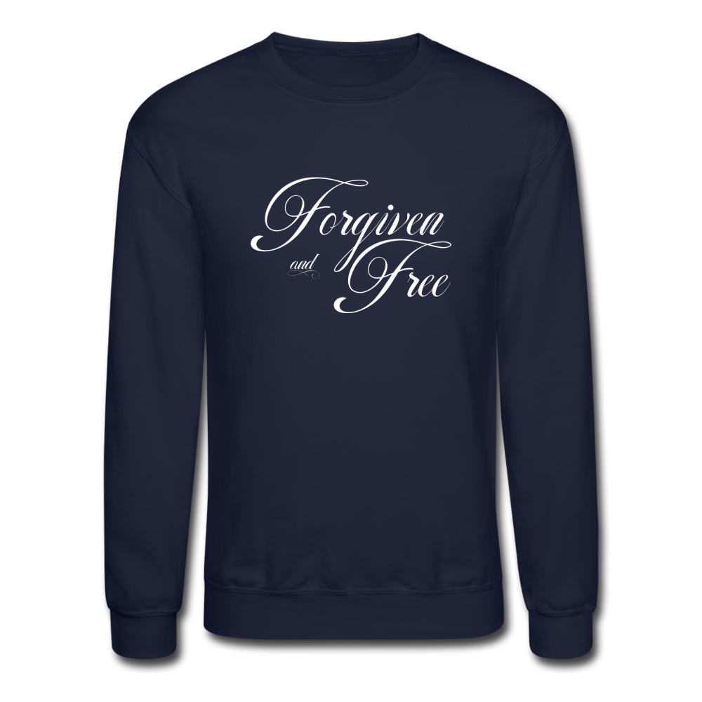 Forgiven & Free - Crewneck Sweatshirt - navy