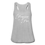 Forgiven & Free - Women's Flowy Tank Top - heather gray