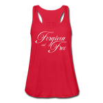 Forgiven & Free - Women's Flowy Tank Top - red