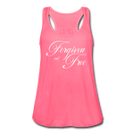 Forgiven & Free - Women's Flowy Tank Top - neon pink