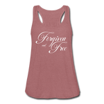 Forgiven & Free - Women's Flowy Tank Top - mauve