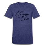 Forgiven & Free - Unisex Tri-Blend T-Shirt - heather indigo