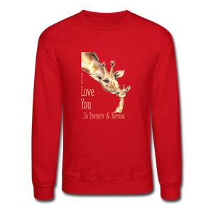 Eternity & Beyond - Crewneck Sweatshirt - red