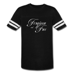 Forgiven & Free - Vintage Sport T-Shirt - black/white