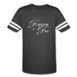 Forgiven & Free - Vintage Sport T-Shirt - vintage smoke/white