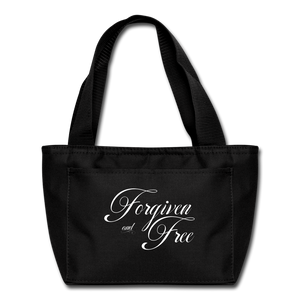 Forgiven & Free - Lunch Bag - black