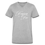 Forgiven & Free - Men's V-Neck T-Shirt - heather gray