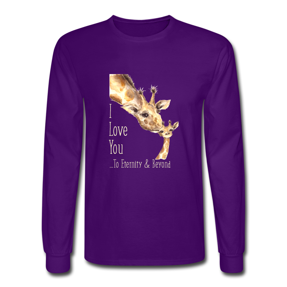 Eternity & Beyond - Men's Long Sleeve T-Shirt - purple