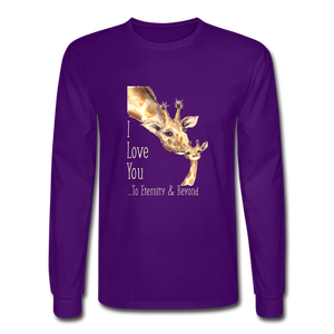 Eternity & Beyond - Men's Long Sleeve T-Shirt - purple