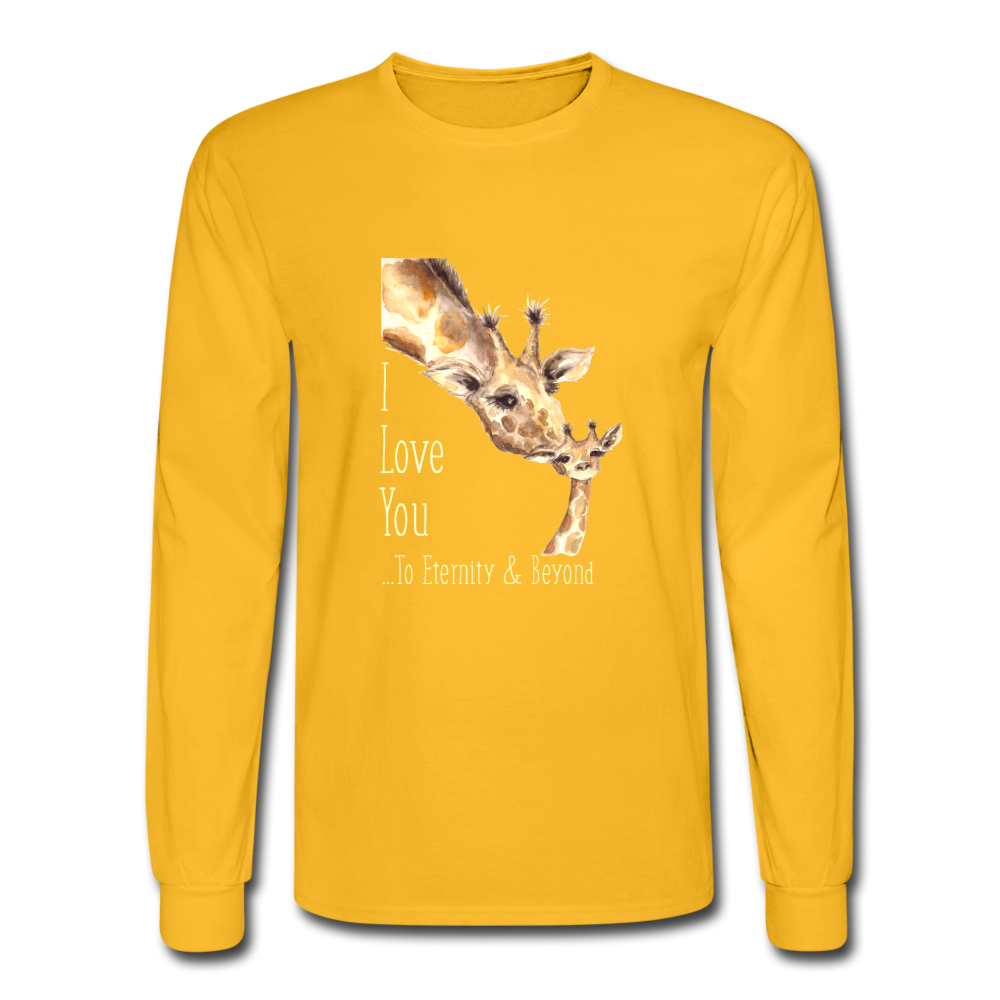 Eternity & Beyond - Men's Long Sleeve T-Shirt - gold