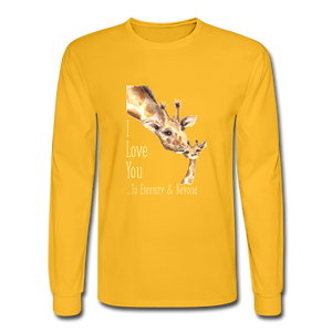 Eternity & Beyond - Men's Long Sleeve T-Shirt - gold