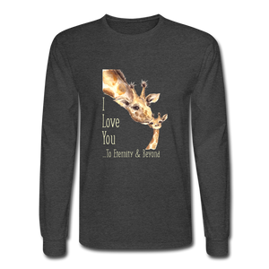 Eternity & Beyond - Men's Long Sleeve T-Shirt - heather black